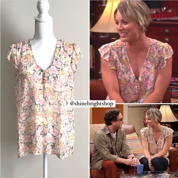 RARE Silk Blouse ASO Kaley Cuoco as Penny in The Big Bang Theory - Picture 4 of 15
